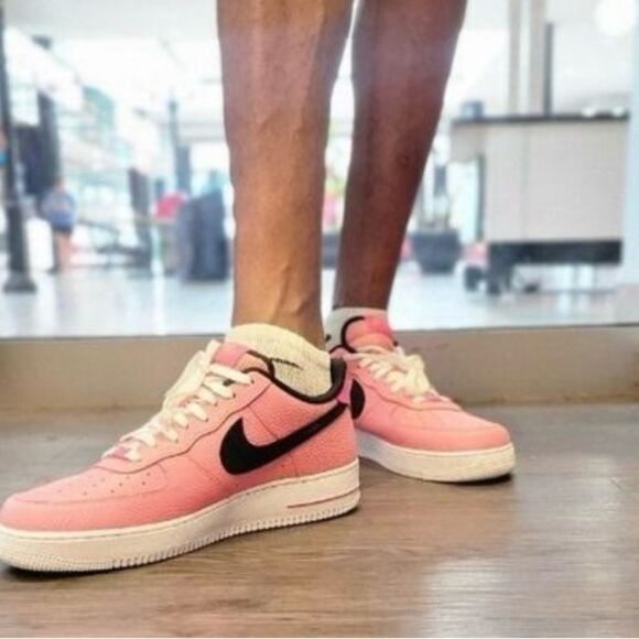 Nike Air Force One Pink Gaze Mens Shoe Excellent Condition Size 10 - Picture 7 of 11